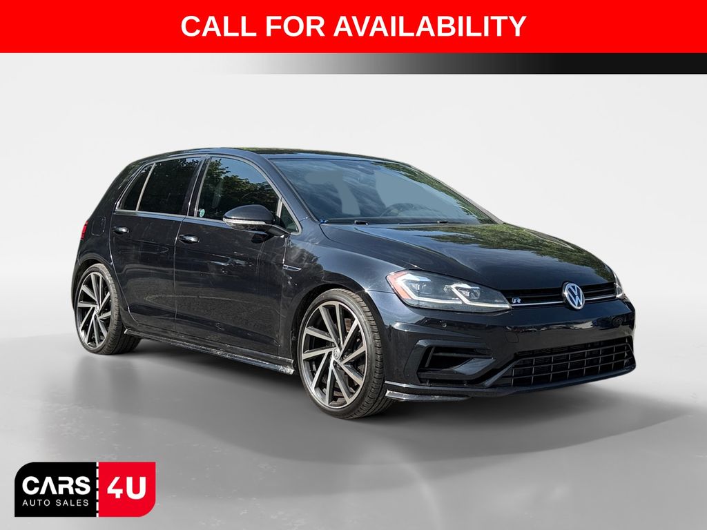 Black 2018 Volkswagen Golf R Hatchback All-Wheel Drive 7-Speed Dual Clutch