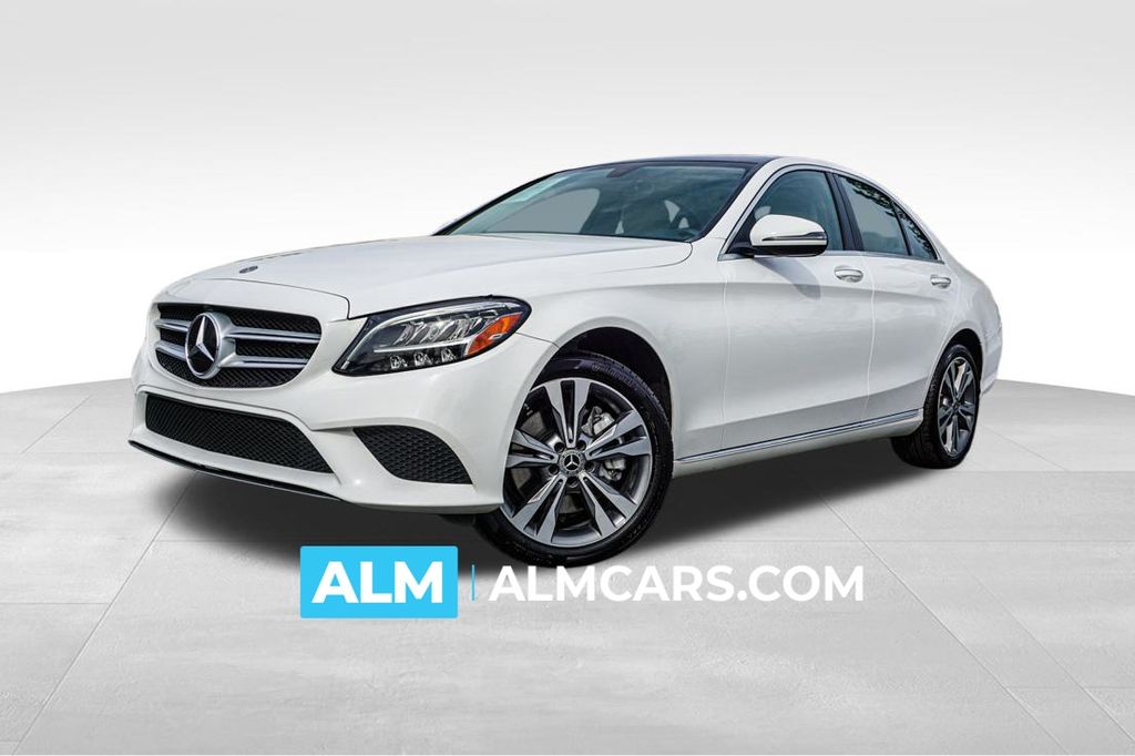 designo Diamond White Metallic 2021 Mercedes-Benz C-Class C 300 Sedan 4MATIC Sedan All-Wheel Drive 9-Speed Automatic