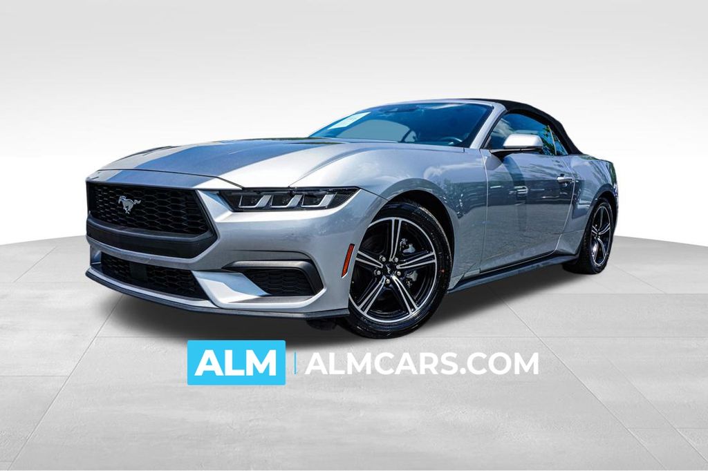 Silver Metallic 2024 Ford Mustang Convertible Rear-Wheel Drive Automatic