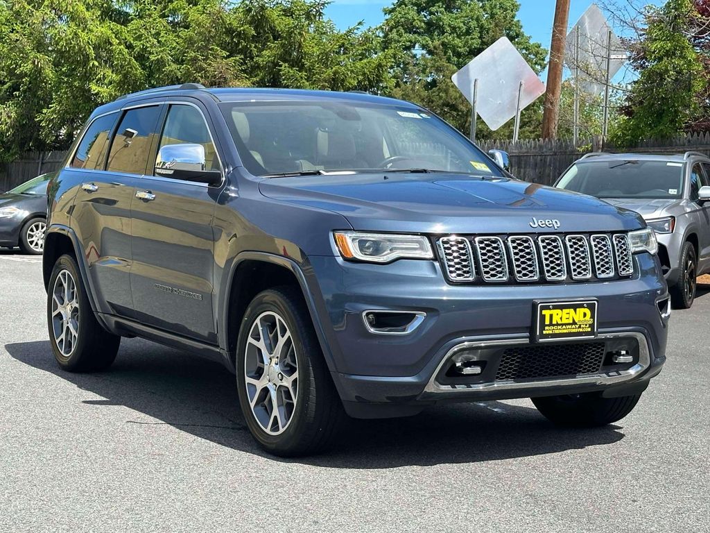 Pacific Blue Clearcoat 2021 Jeep Grand Cherokee Overland 4WD SUV / Crossover Four-Wheel Drive 8-Speed Automatic