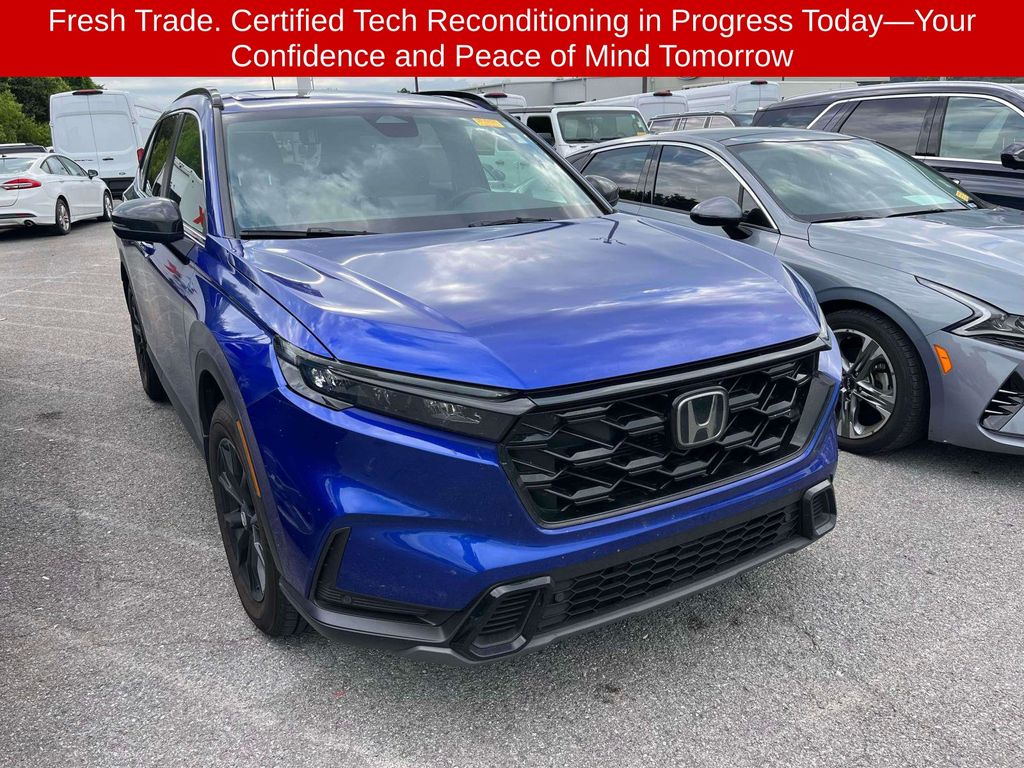Blue 2025 Honda CR-V Hybrid SUV / Crossover All-Wheel Drive Continuously Variable Transmission