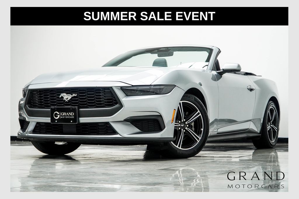 Silver 2025 Ford Mustang Convertible Rear-Wheel Drive Automatic