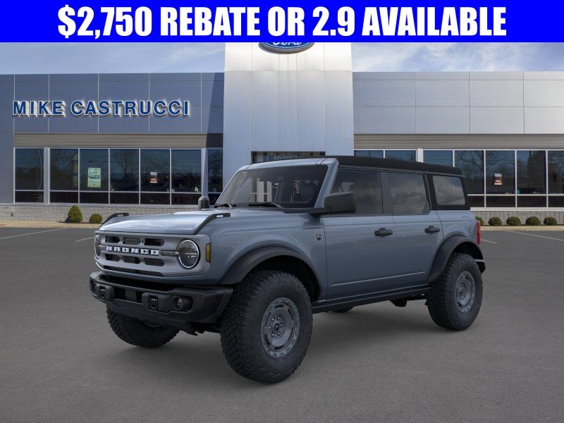 Blue (Azure Gray Metallic Tri-Coat) 2025 Ford Bronco Big Bend 4-Door 4WD SUV / Crossover Four-Wheel Drive Automatic