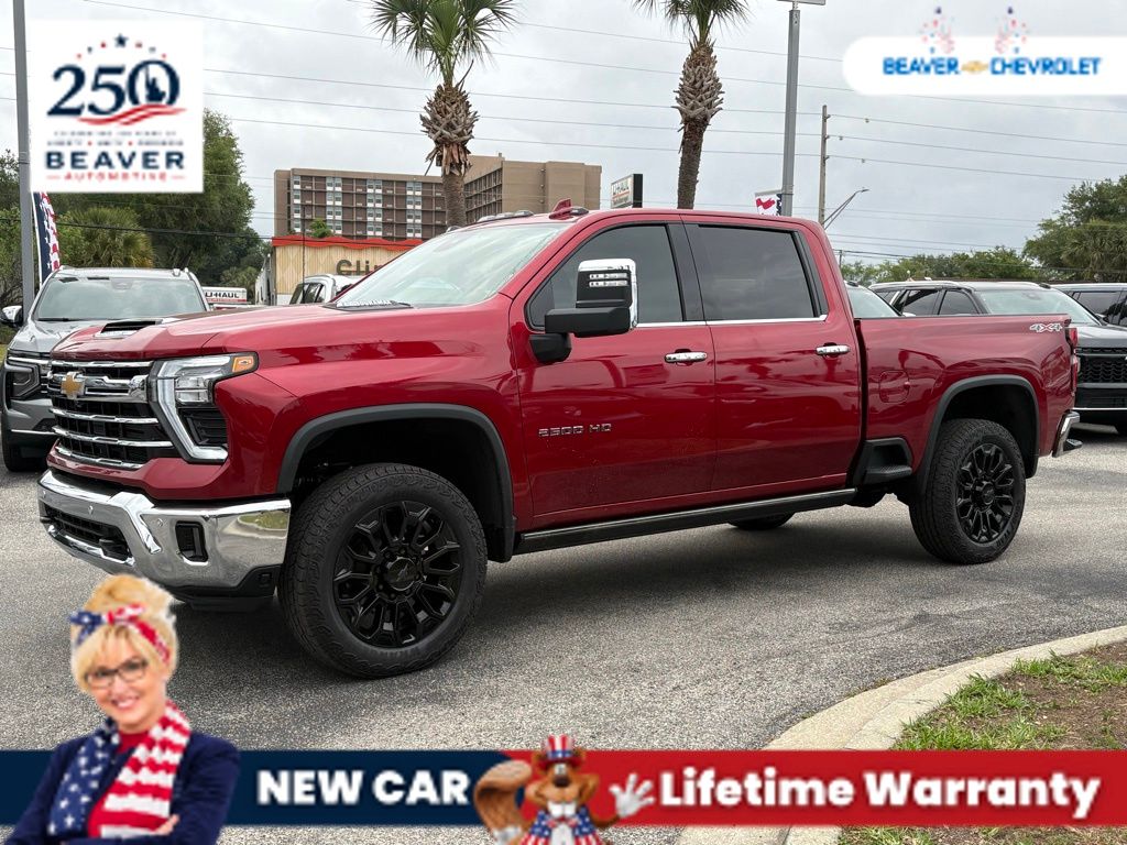 Radiant Red 2026 Chevrolet Silverado 2500HD Pickup Truck Four-Wheel Drive Automatic