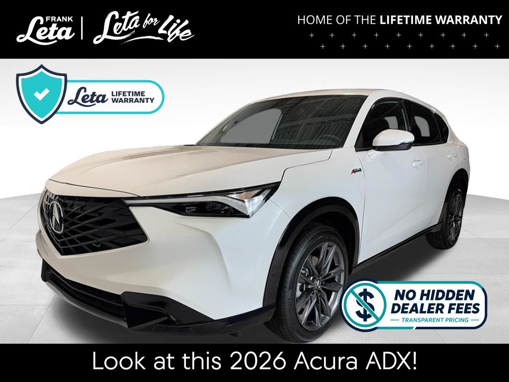 Platinum White Pearl 2026 Acura ADX SUV / Crossover All-Wheel Drive Continuously Variable Transmission