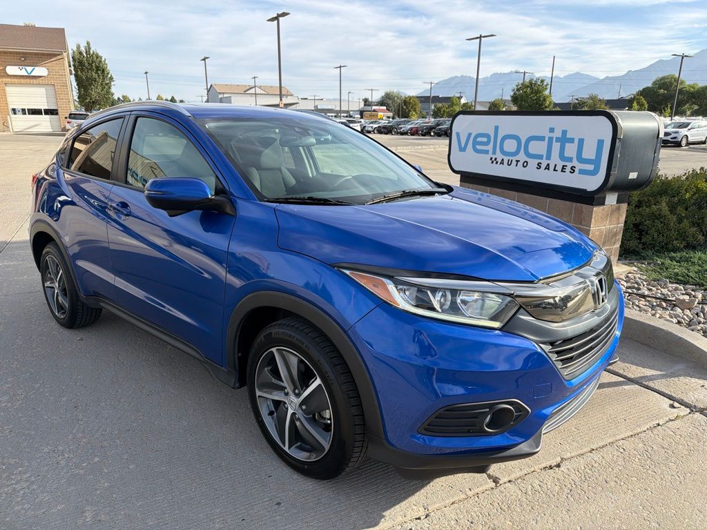 Blue 2021 Honda HR-V SUV / Crossover All-Wheel Drive Continuously Variable Transmission