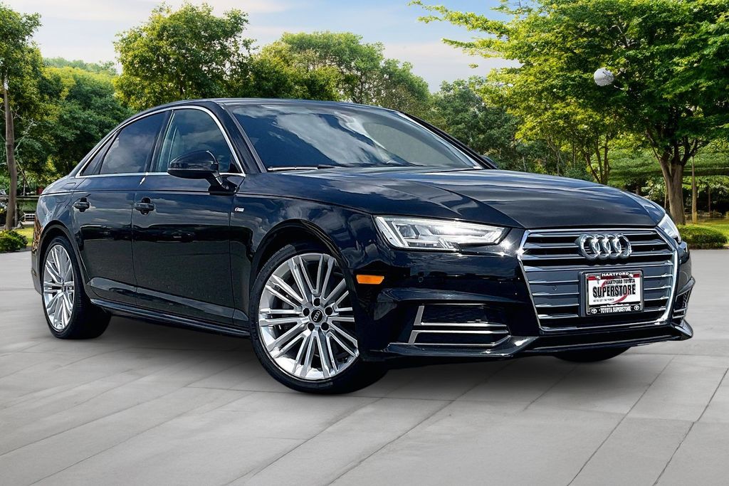 Black Metallic 2018 Audi A4 Sedan All-Wheel Drive 7-Speed Automatic