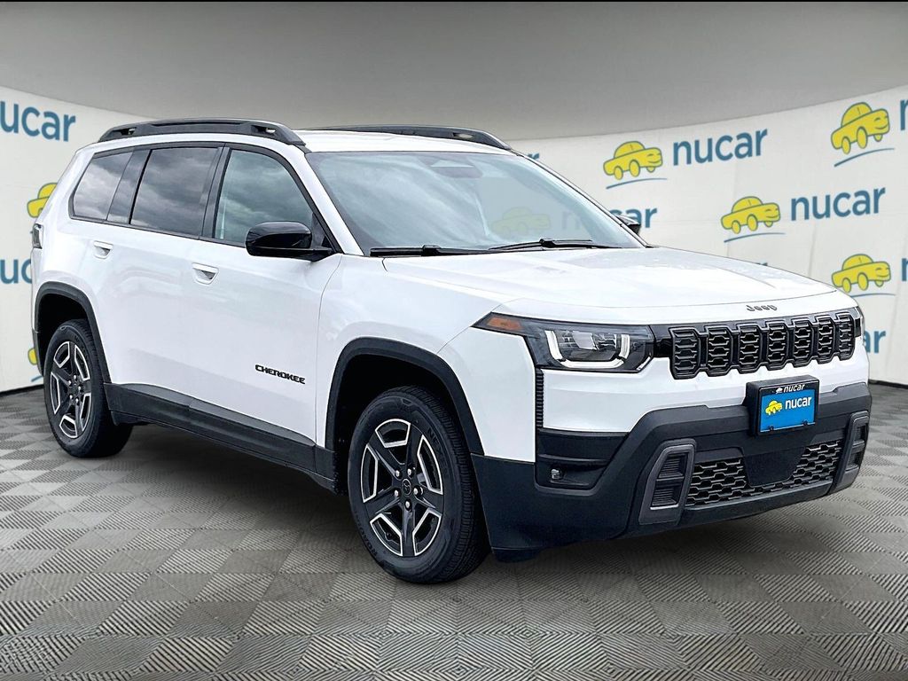 White/off-white 2026 Jeep Cherokee Laredo 4WD SUV / Crossover Four-Wheel Drive Continuously Variable Transmission