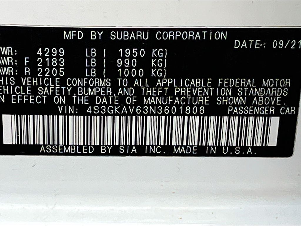 Used 2022 White Subaru Premium image 30