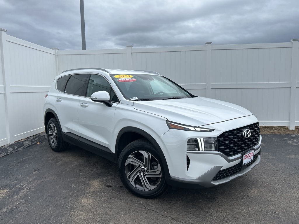 Serenity White Pearl 2023 Hyundai Santa Fe SEL AWD SUV / Crossover All-Wheel Drive 8-Speed Automatic