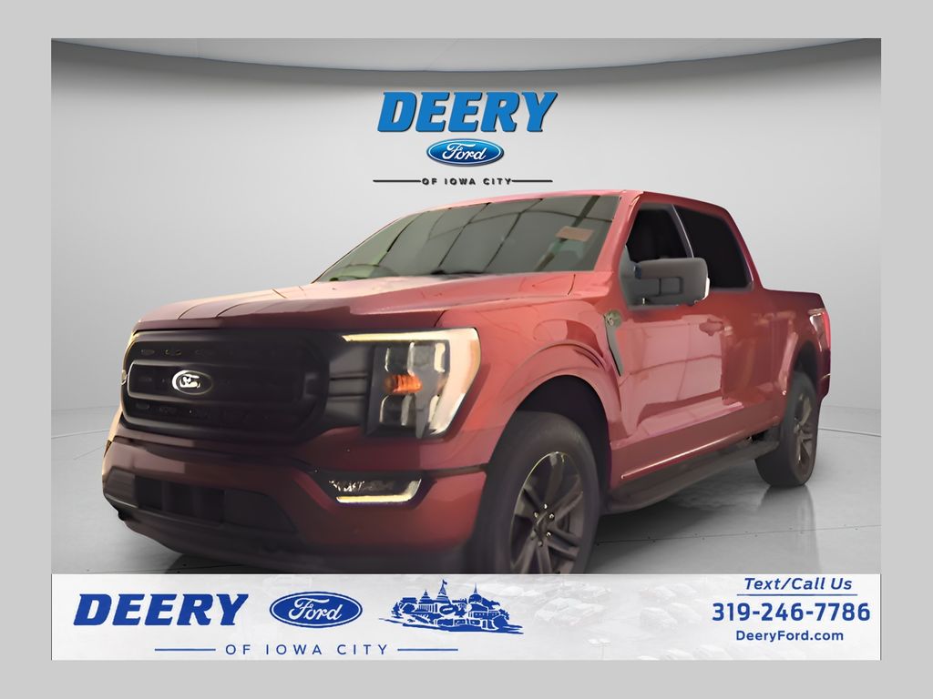 Hot Pepper Red Metallic Tinted Clearcoat 2023 Ford F-150 Pickup Truck Four-Wheel Drive Automatic