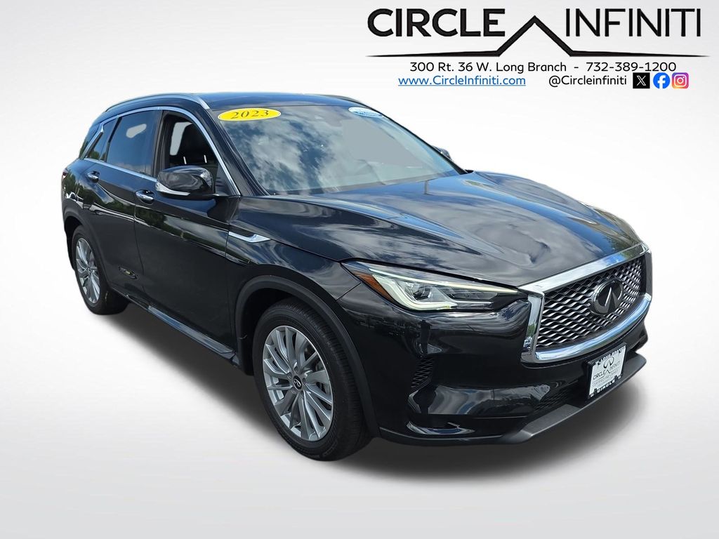 Black Obsidian 2023 INFINITI QX50 SUV / Crossover All-Wheel Drive Continuously Variable Transmission