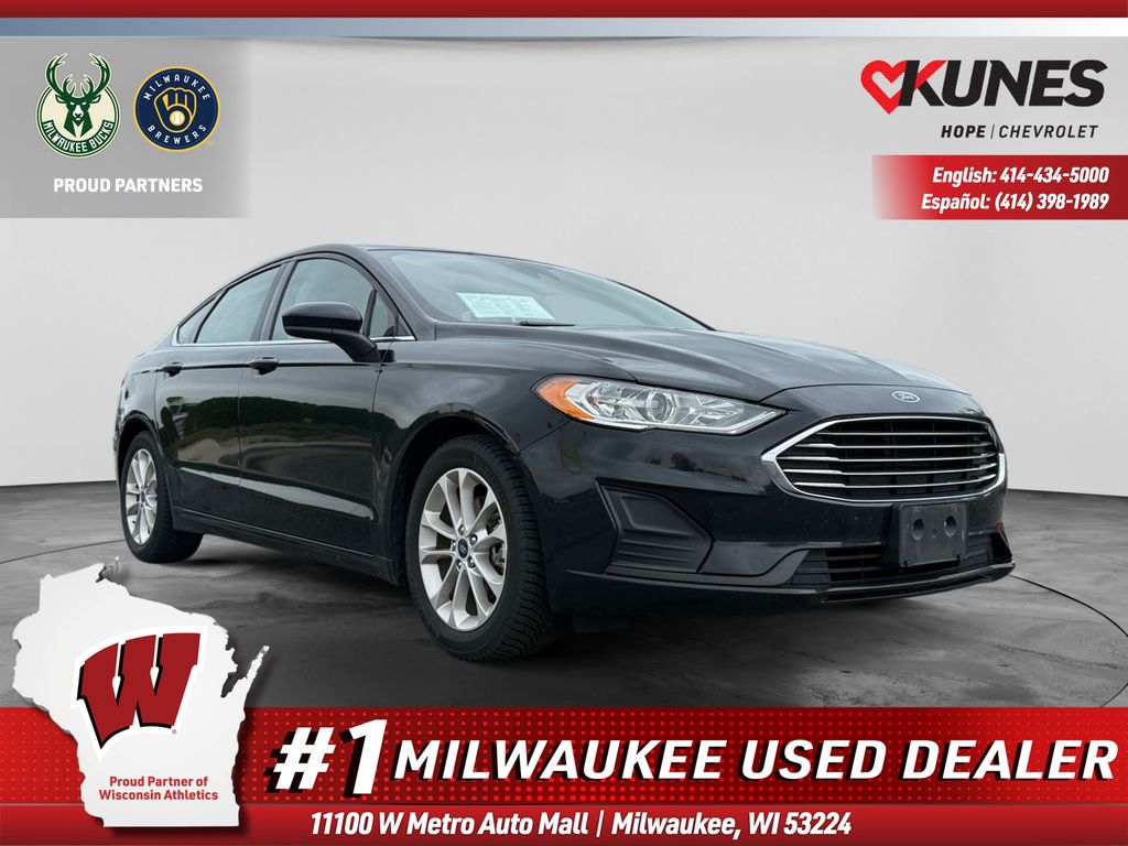 Black 2019 Ford Fusion Sedan Front-Wheel Drive 6-Speed Automatic