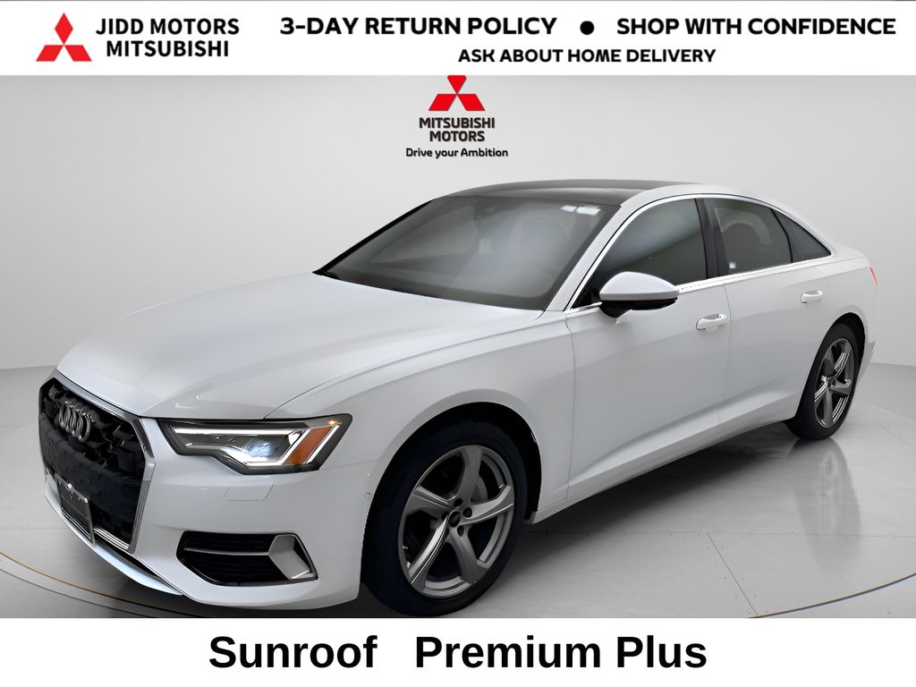 Arkona White 2024 Audi A6 Sedan All-Wheel Drive 7-Speed Automatic