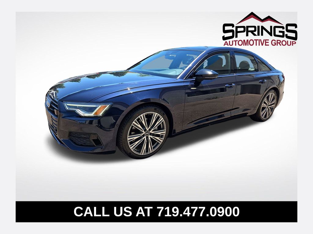 Blue Metallic 2021 Audi A6 Sedan All-Wheel Drive 7-Speed Automatic
