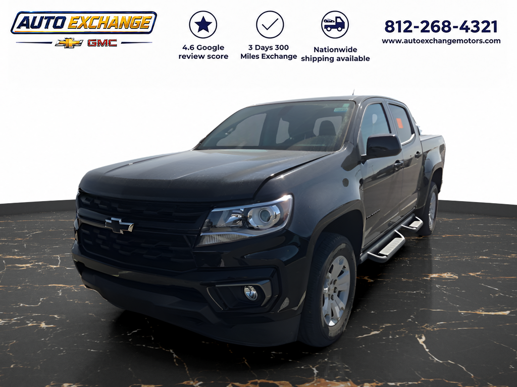 Black 2022 Chevrolet Colorado Pickup Truck Four-Wheel Drive 8-Speed Automatic