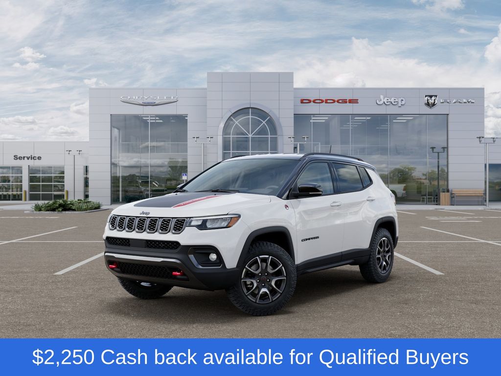 Bright White Clearcoat 2026 Jeep Compass SUV / Crossover Four-Wheel Drive 8-Speed Automatic