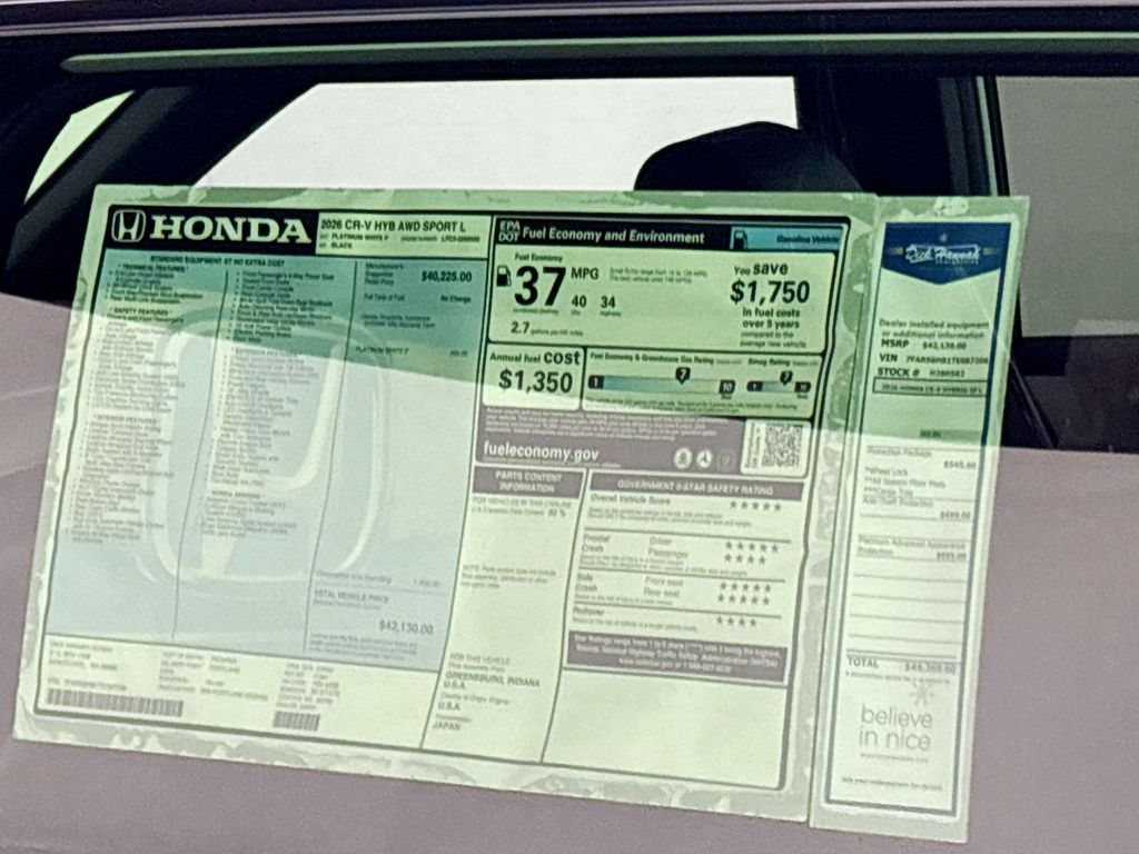 2026 Honda CR-V Hybrid Sport-L