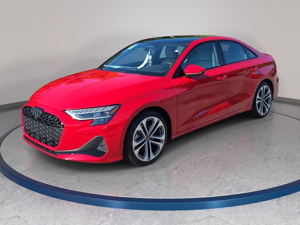 Red 2026 Audi A3 Sedan All-Wheel Drive 7-Speed Automatic