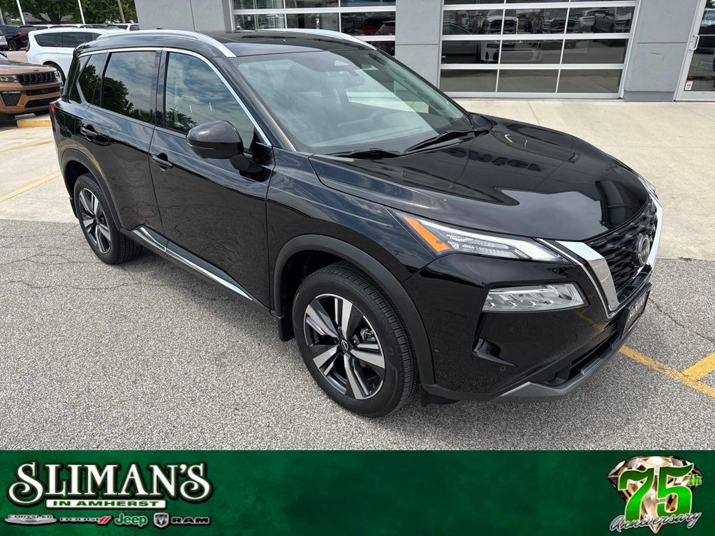 Super Black 2023 Nissan Rogue SUV / Crossover All-Wheel Drive Continuously Variable Transmission