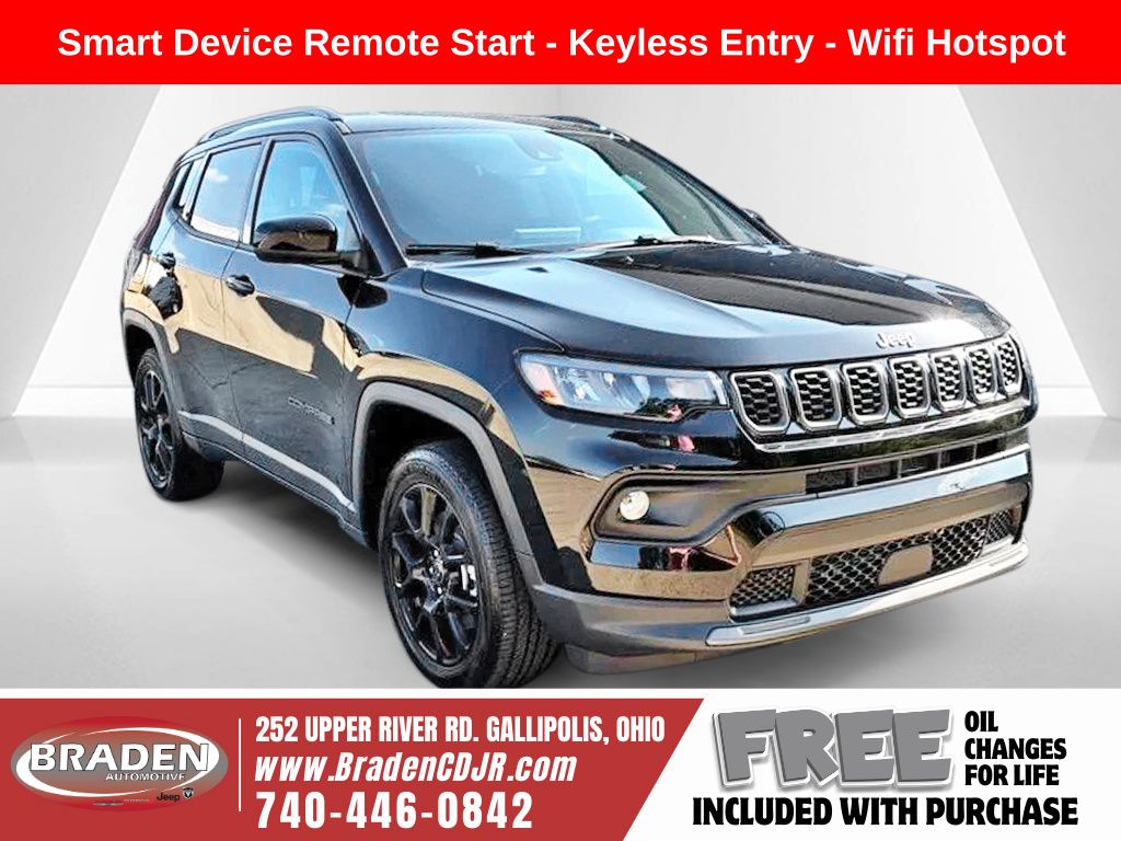 Diamond Black Crystal Pearlcoat 2026 Jeep Compass SUV / Crossover Four-Wheel Drive 8-Speed Automatic