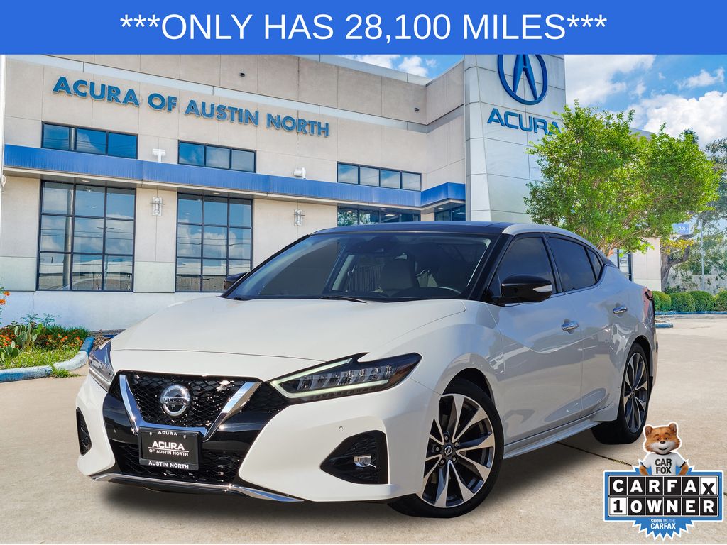 Pearl White Tricoat 2022 Nissan Maxima Sedan Front-Wheel Drive Continuously Variable Transmission