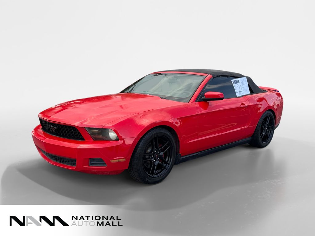 Race Red 2012 Ford Mustang Convertible Rear-Wheel Drive 6-Speed Automatic