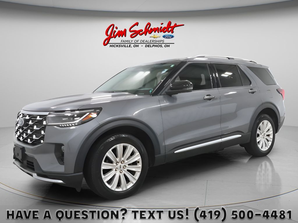 Carbonized Gray Metallic 2025 Ford Explorer Platinum AWD SUV / Crossover All-Wheel Drive Automatic