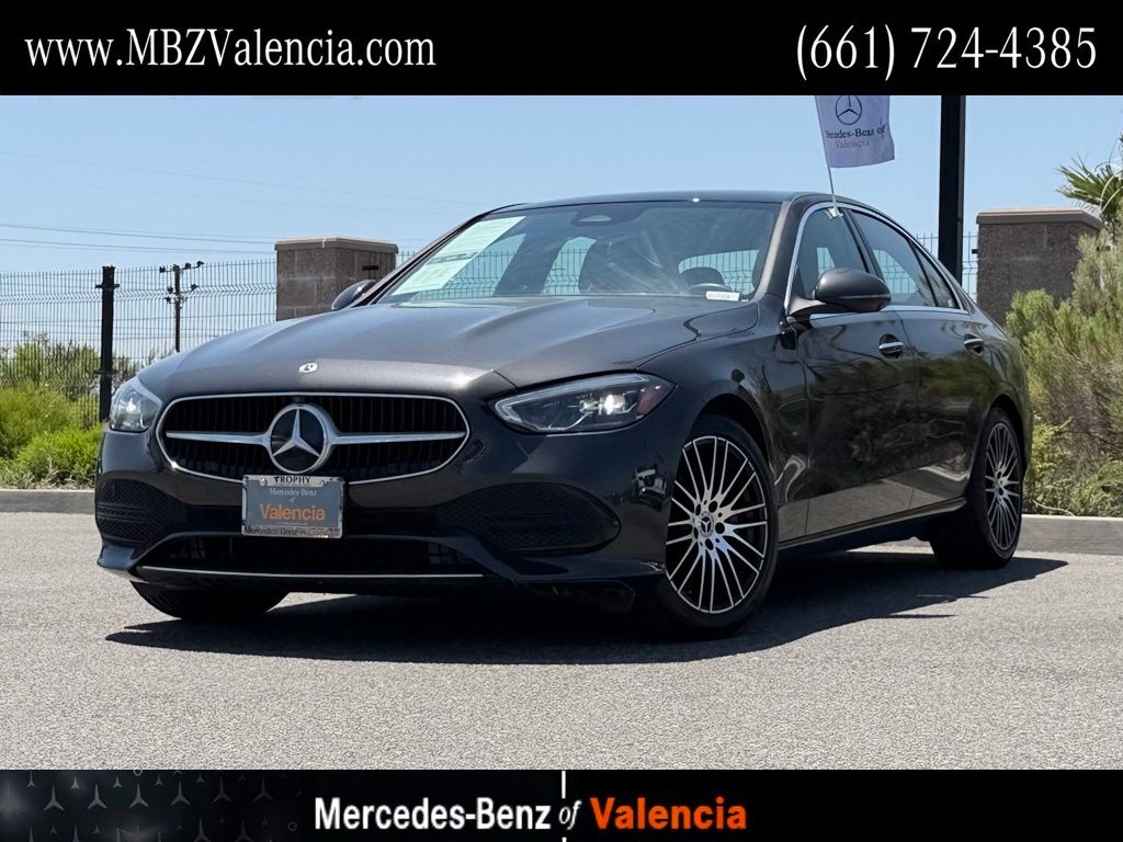 Graphite Gray Metallic 2022 Mercedes-Benz C-Class Sedan Rear-Wheel Drive 9-Speed Automatic