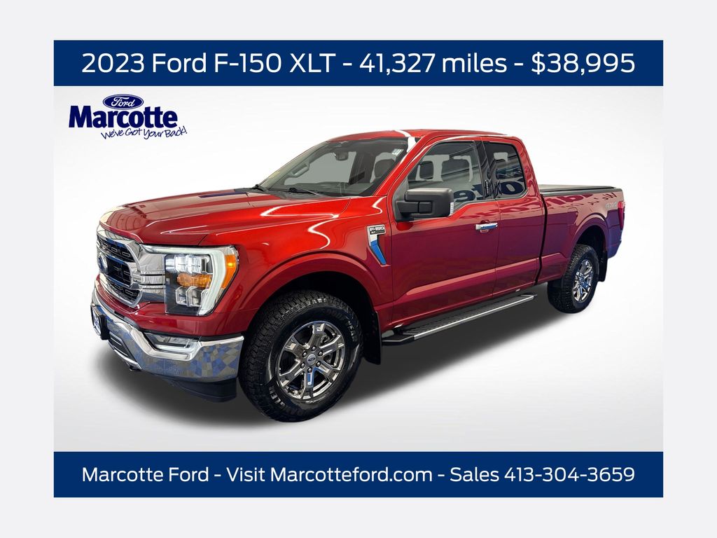 Chili Pepper Red 2023 Ford F-150 XLT SuperCab 4WD Pickup Truck Four-Wheel Drive Automatic