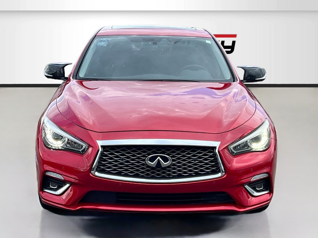 2023 INFINITI Q50 LUXE Red at AutoSavvy Houston Northwest