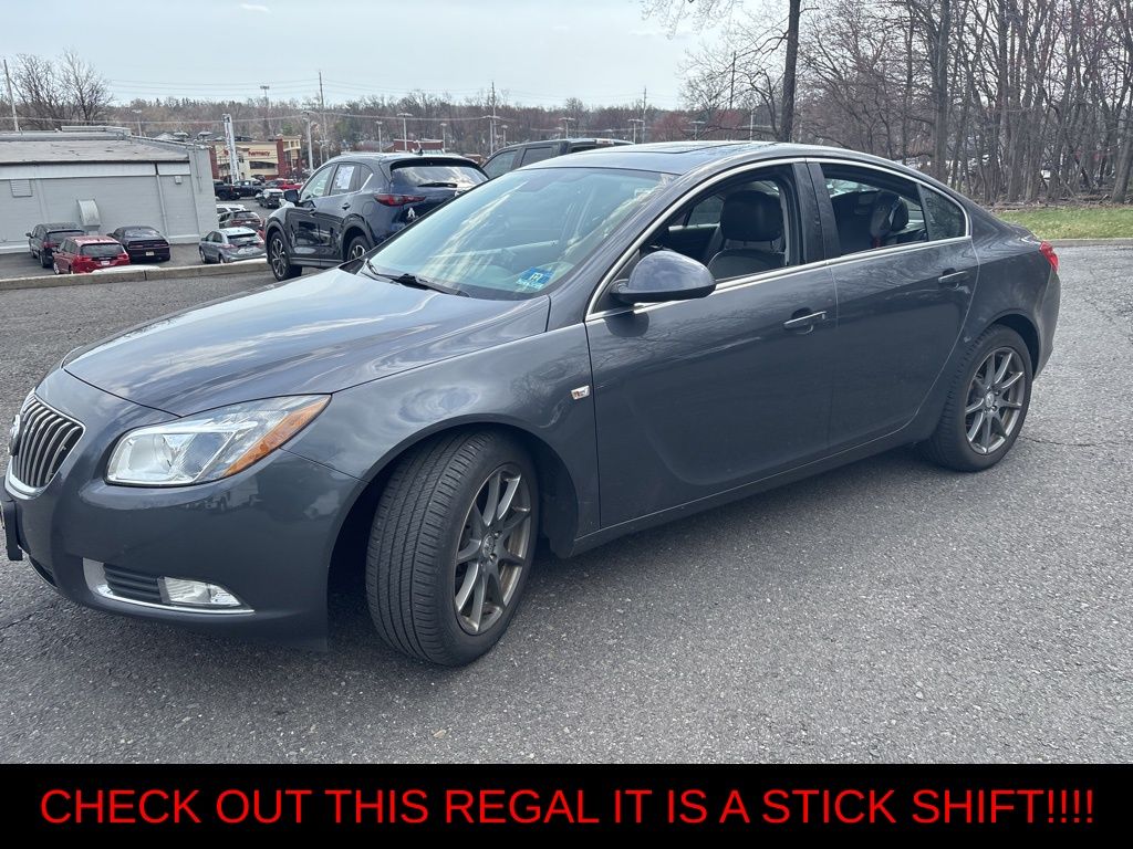 Granite Gray Metallic 2011 Buick Regal CXL Turbo Sedan FWD Sedan Front-Wheel Drive 6-Speed Manual