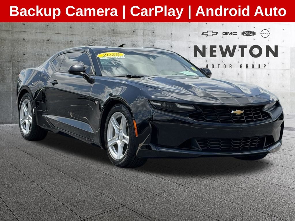 Black 2020 Chevrolet Camaro 1LT Coupe RWD Coupe Rear-Wheel Drive Automatic