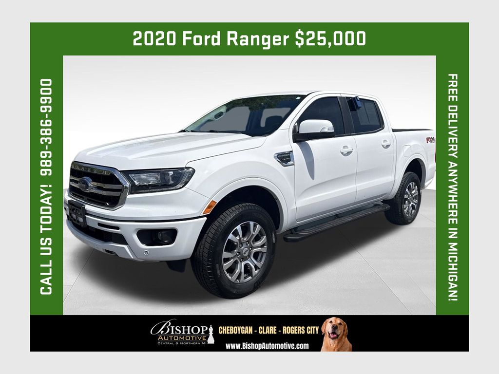 Oxford White 2020 Ford Ranger Pickup Truck Four-Wheel Drive Automatic