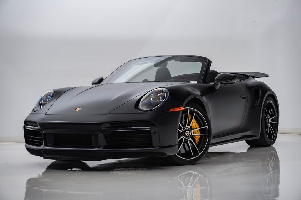 Jet Black Metallic 2021 Porsche 911 Convertible All-Wheel Drive 8-Speed Automatic