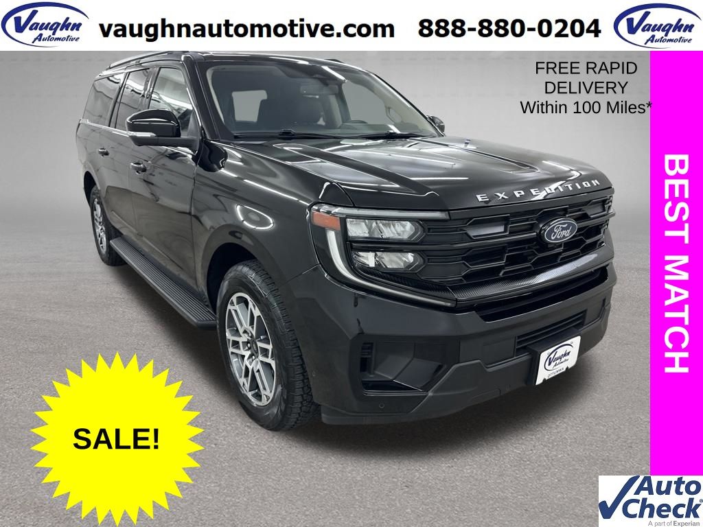 Agate Black Metallic 2025 Ford Expedition SUV / Crossover Four-Wheel Drive Automatic