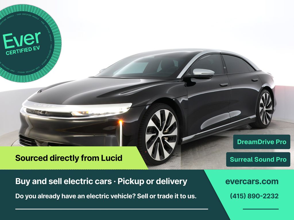 Black 2022 Lucid Air Sedan All-Wheel Drive 1-Speed Automatic