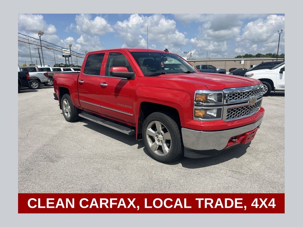 Victory Red 2014 Chevrolet Silverado 1500 Pickup Truck Four-Wheel Drive 6-Speed Automatic Overdrive