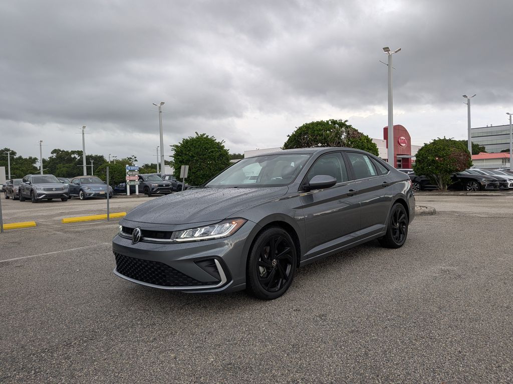Platinum Gray Metallic 2025 Volkswagen Jetta Sedan Front-Wheel Drive 8-Speed Automatic
