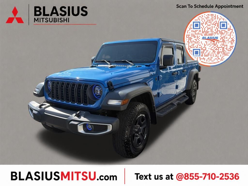 Hydro Blue Pearlcoat 2024 Jeep Gladiator Pickup Truck Four-Wheel Drive 8-Speed Automatic