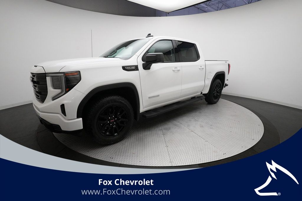 Summit White 2024 GMC Sierra 1500 Elevation Crew Cab 4WD Pickup Truck Four-Wheel Drive Automatic
