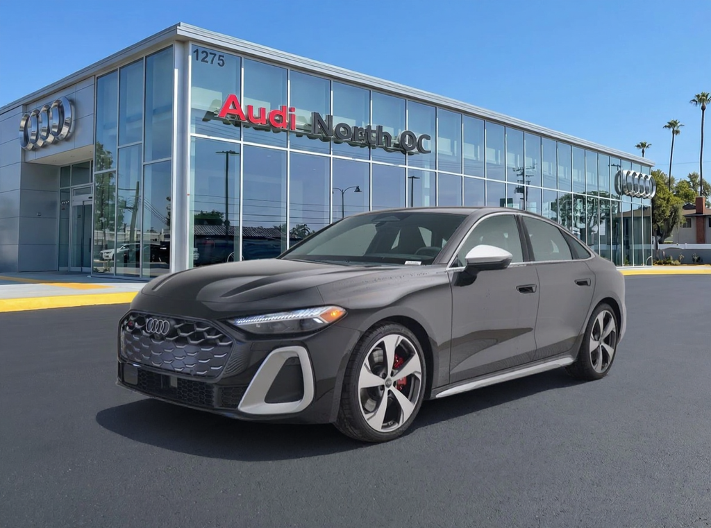 Mythos Black Metallic 2025 Audi S5 3.0T quattro Premium Plus Sedan All-Wheel Drive 7-Speed Automatic