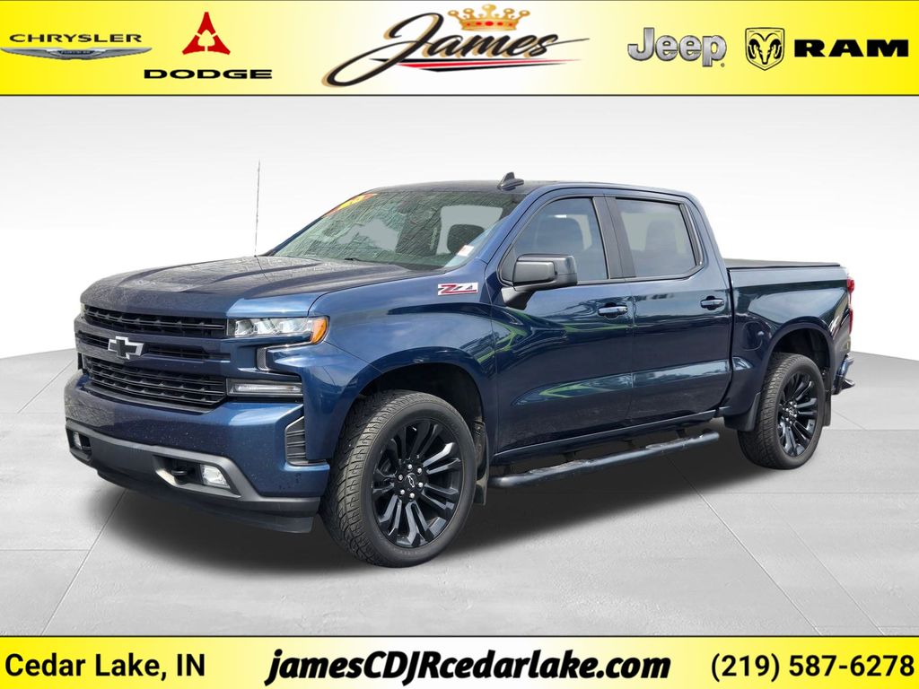 Northsky Blue Metallic 2020 Chevrolet Silverado 1500 Pickup Truck Four-Wheel Drive 8-Speed Automatic