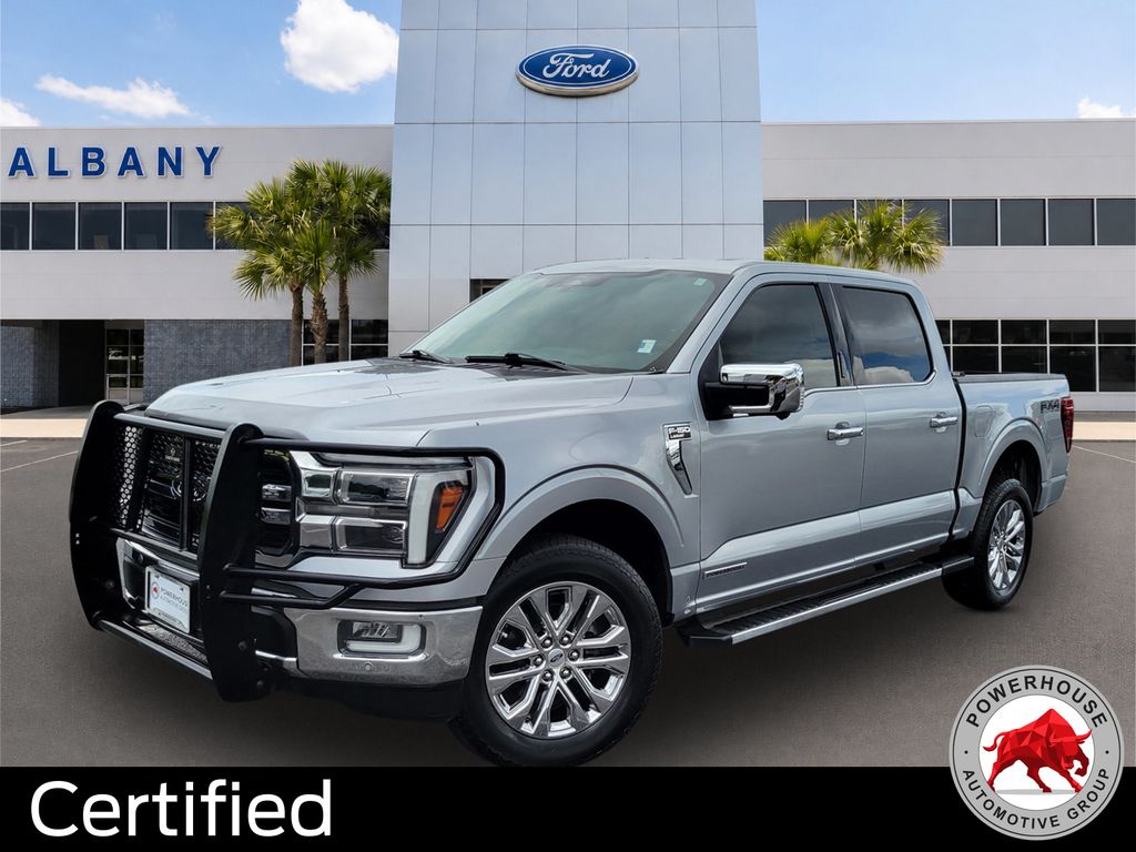 Iconic Silver Metallic 2024 Ford F-150 Pickup Truck Four-Wheel Drive Automatic