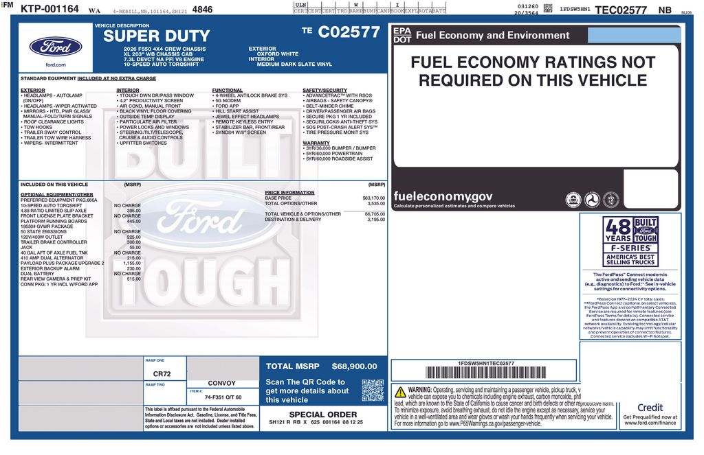 2026 Ford F-550 Chassis XL