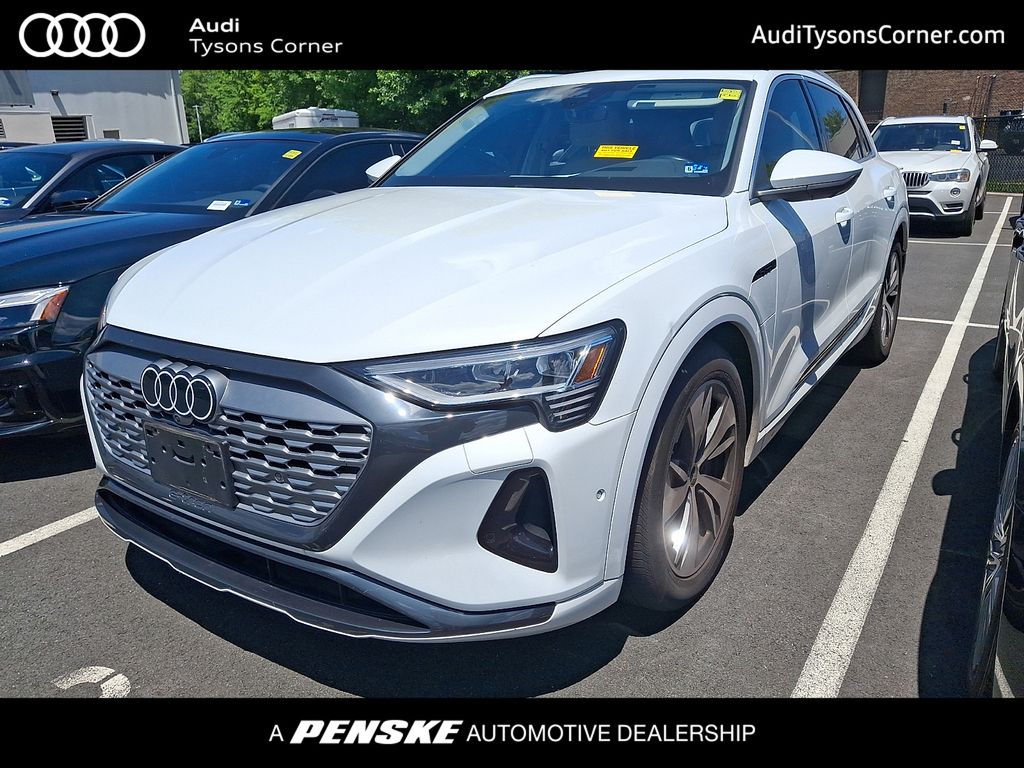 Glacier White 2024 Audi Q8 e-tron quattro Premium Plus AWD SUV / Crossover All-Wheel Drive Automatic