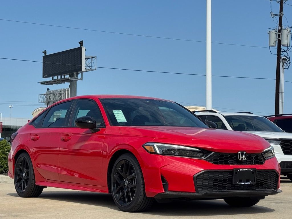 2026 Honda Civic Sport Red at Community Honda
