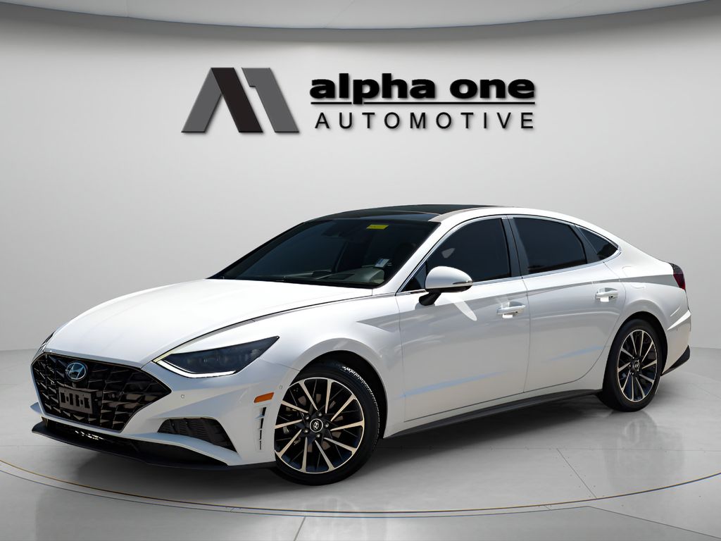 Quartz White 2020 Hyundai Sonata Sedan Front-Wheel Drive 8-Speed Automatic Overdrive