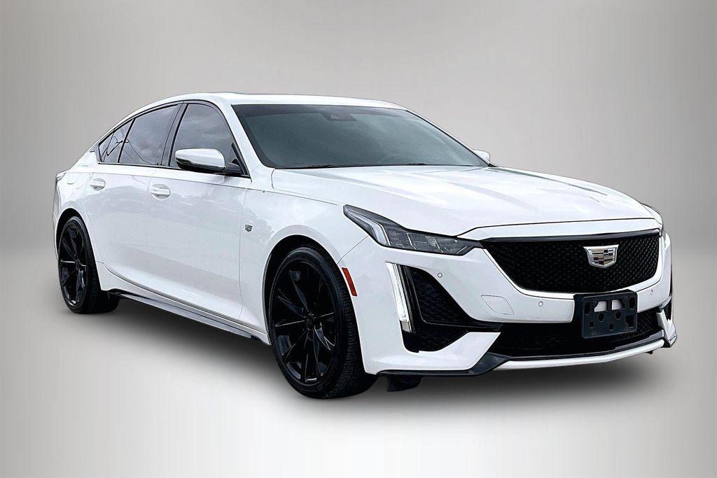 Summit White 2022 Cadillac CT5 Sport RWD Sedan Rear-Wheel Drive Automatic