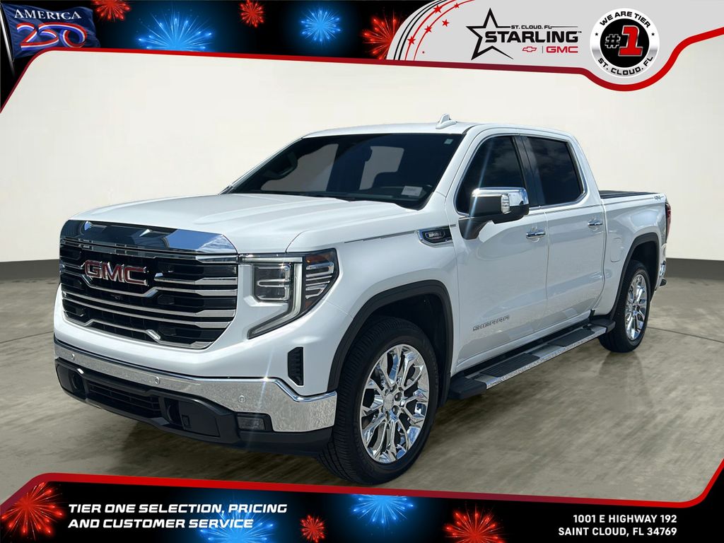 Summit White 2023 GMC Sierra 1500 Pickup Truck Four-Wheel Drive Automatic